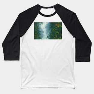Seamless Jungle Plants Texture Patterns XI Baseball T-Shirt